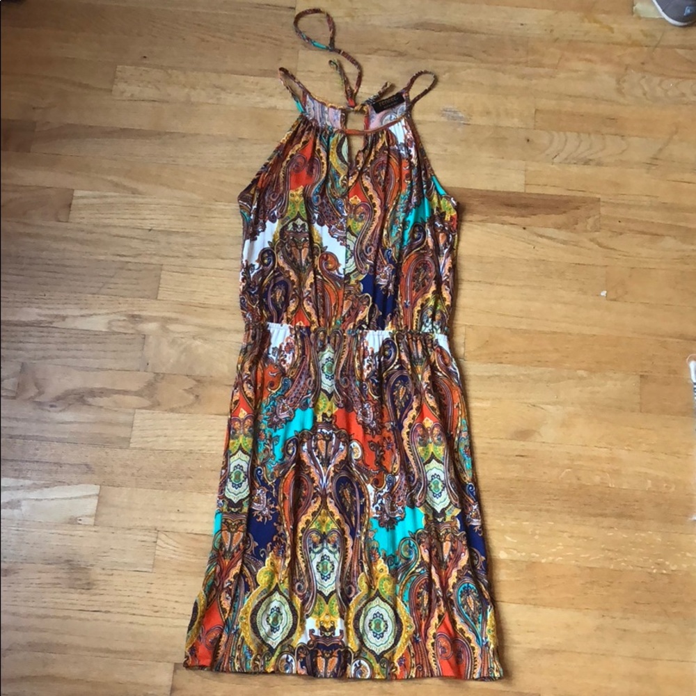 Paisley print dress